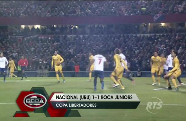 Nacional se enfrentó a Boca Juniors por Copa Libertadores